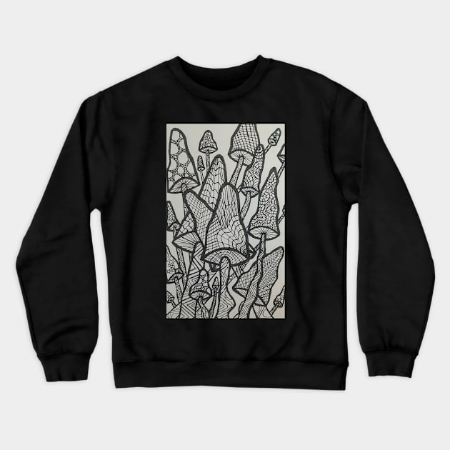 Black and white art Crewneck Sweatshirt by JJs art 